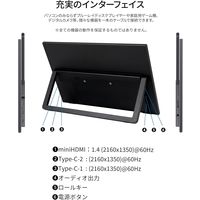 ジャパンネクスト  13インチ ワイド モバイルディスプレイ(2160x1350/IPS) JN-MD-IPS13U2KP（直送品）