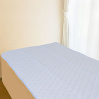 iiもの本舗 防水敷きパッド シングル 100×205cm ブルー 4589596693927 1枚（直送品）