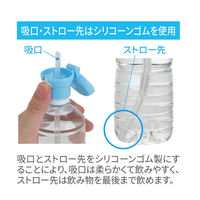 小森樹脂 ペットボトルストローキャップ アタッチメント付 ブルー 4972242385961 1袋（直送品）