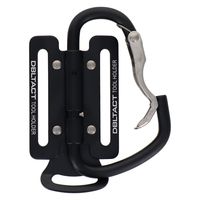 三共コーポレーション 軽量可動式アルミツールフック 湾曲ゲート×爪付き マットブラック DT-ABM-B 1個（直送品）