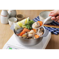 ヨシカワ 美味彩菜 卓上鍋18cm(目盛付) SJ3627 1個（直送品）