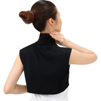 おたふく手袋 フィットスタイル UVネックカバー 付け襟タイプ ブラック UV-3891 1パック（直送品）