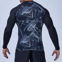 おたふく手袋 BT冷感・消臭パワーストレッチ 長袖クルーネックシャツ カモフラ×ブラック 3L JW-623 1枚（直送品）