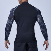 おたふく手袋 BT冷感・消臭パワーストレッチ 長袖バックハイネックシャツ カモフラ×ブラック 3L JW-625 1枚（直送品）