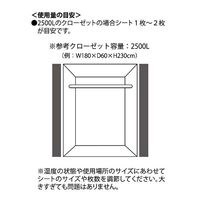 アネスティ 脱臭 除湿シート クローゼット用 24×50cm HO2143 1個（2枚入）除湿&脱臭シート ハイブリッドシート 防カビ 除湿剤