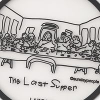 （世界の名作）PVCコースター2点セット ラストサパー 1セット（1袋（2個入）×2） LAKOLE/ラコレ