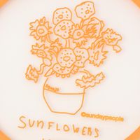 （世界の名作）PVCコースター2点セット ひまわり 1セット（1袋（2個入）×2） LAKOLE/ラコレ