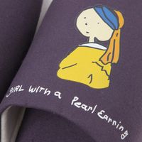 （世界の名作）スリッパ 真珠の耳飾り LAKOLE/ラコレ