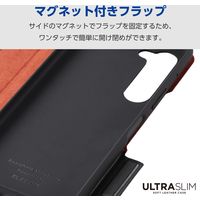 arrows We2 Plus ケース レザー 手帳型 超軽量 薄型 ブラック PM-F242PLFUBK エレコム 1個