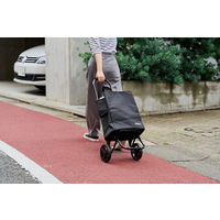 レップショッピングカート トートカート 保冷保温 22L ブラック 1個 キャリーカート1WAY  買い物 荷物運び COCORO