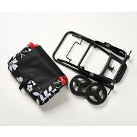 レップ ショッピングカート カートセット 保冷保温 40L フラワー ブラック 1個 キャリーカート1WAY  買い物 荷物運び COCORO