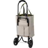 レップ ショッピングカート トートカート 保冷保温 22L ベージュ 1個 キャリーカート1WAY  買い物 荷物運び 便利 COCORO