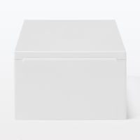 無印良品 再生ポリプロピレン入り 収納ストッカー 追加用 小 ホワイトグレー 約幅18×奥行40×高さ11cm 良品計画