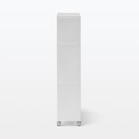 無印良品 再生ポリプロピレン入り 収納ストッカー キャスター付1 ホワイトグレー 約幅18×奥行40×高さ83cm 良品計画