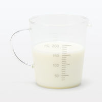 無印良品 耐熱ガラス メジャーカップ 200mL 約直径8×高さ9cm 良品計画