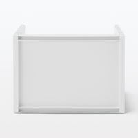 無印良品 再生ポリプロピレン入り 収納ラック 大 ホワイトグレー 約幅37×奥行26×高さ26cm 良品計画