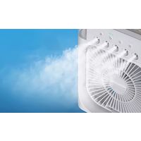 ファミリー・ライフ USBミスト付卓上ファン クールエアー ACアダプター付き a33083 1個（直送品）