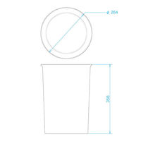 岩崎工業 くず入れ 13.5L 1セット（6個）（15Lゴミ袋対応） 丸型ゴミ箱 シンプル ダストボックス 日本製 再生PP100％ 直径264×（わけあり品）