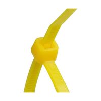 紺屋商事 結束バンド ケーブルタイ 黄 150×幅3.6mm 100本入 1281190 1パック(100本) 65-9613-34（直送品）