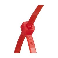 紺屋商事 結束バンド ケーブルタイ 赤 150×幅3.6mm 100本入 1281170 1パック(100本) 65-9613-36（直送品）