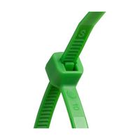 紺屋商事 結束バンド ケーブルタイ 緑 150×幅3.6mm 100本入 1281180 1パック(100本) 65-9613-38（直送品）