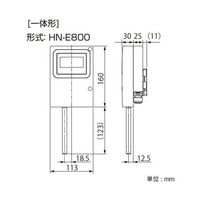 チノー HNーE8series 壁取付形温湿度計(本質安全防爆)ケーブル0m(一体型)相対湿度 0~100°C HN-E8001200 1個（直送品）