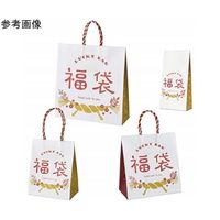 アズワン 福袋手提げ紙袋 しめ飾り おしゃれ 26×15×28cm 50枚入 67-8945-25 1個(50枚)（直送品）