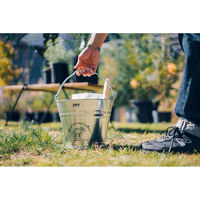 尾上製作所 イラスト入バケツ 8号 ホワイト 218427 1個（直送品）