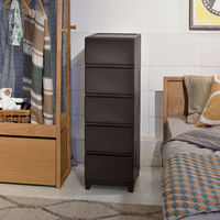 JEJアステージ　壁付デコニーシーヴォ5段　ダークブラウン　　1台