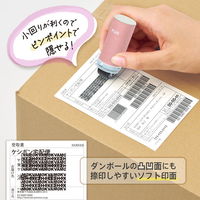 プラス ローラーケシポン スリムフィット サーモンピンク 個人情報保護スタンプ 40184 1個