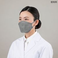 アズワン 口元空間広々マスク ダークグレー 20枚入 7-8543-03 1箱(20枚)（直送品）