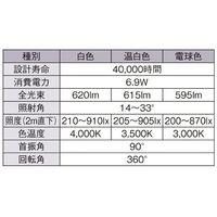 配線ダクト用スポットライト TOLSOシリーズ BeAm Free100W形 ホワイト電球色 NTS01003WLE1 68-0588-44（直送品）