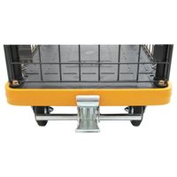 ハマコSS 3段片袖ハンドル樹脂台車(ブレーキ付) KPP-155YB 1台（直送品）