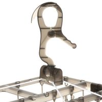 折り畳み角ハンガー24P チャコール LAKOLE/ラコレ