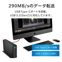 LaCie 外付けHDD 24TB d2 Professional 熱放散型アルミ製ケース STHA24000800 ラシー 1個（直送品）