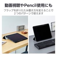 13インチiPad Air(M2)フラップケース/Apple Pencil収納/スリープ対応/ブラック TB-A24XSABK 1個