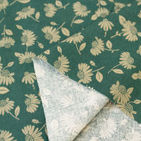 Modern Field モダンフィールド 綿麻プリント 花柄 プリント生地 クリーム 巾約108cm×4mカット IBK99201-3C-（直送品）