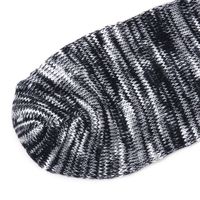 メンズ スラブ風ショートソックス ネイビー 25～27cm LAKOLE/ラコレ