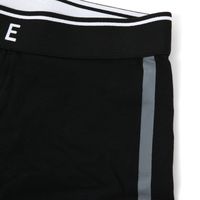 メンズ コットン縦ラインボクサー ブラック M LAKOLE/ラコレ