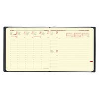 ２０２５年度１月始まりダイアリー クオバディス エグゼクティブノート　クラブ １週間バーチカルタイプ ブラック 1冊（直送品）