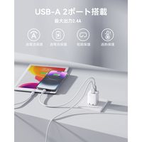 VOLTME USB充電器 TypeA 12Wx2 ホワイト 折りたたみ式 V2078 1個