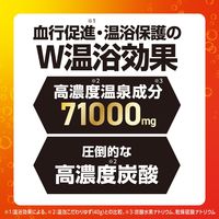 入浴剤 炭酸 温泡 ONPO デカまる エナジーシトラスジンジャーの香り 1箱（4錠入） 透明タイプ アース製薬
