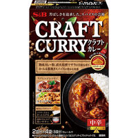 CRAFT CURRY 中辛 （2皿分×4袋） 1個 クラフトカレー パウダールウ カレールウ エスビー食品 S＆B