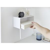 tower（タワー） 石こうボード壁対応トレー付きペーパータオルディスペンサー タワー ホワイト 2003 1台 山崎実業