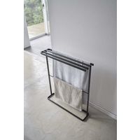 tower（タワー） 横から掛けられるバスタオルハンガー タワー スリム ブラック 5577 1台 山崎実業