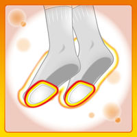 【アウトレット】オンパックス くつ下用 貼るカイロ 白タイプ 1パック（5足入） エステー