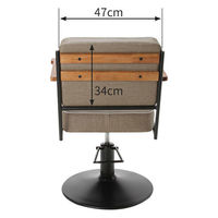 SEVEN BEAUTY (セブンビューティー) スタイリングチェア NAPOLI ブラウン 30074 1台（直送品）