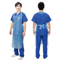 フィフティ・ヴィジョナリー プラスチックエプロン(ブルー) FV-EZ-00060 1セット(1箱(80枚)×12)