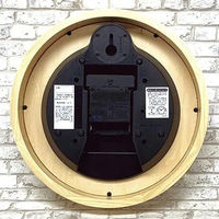 さんてる スタンダード 電波時計 置き掛け兼用 直径260×奥行45mm ナチュラル SR22_NA 1個（直送品）