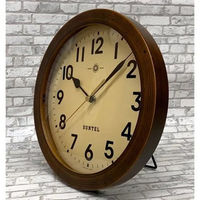 さんてる レトロ 電波時計 メモリー 置き掛け兼用 直径250×奥行45mm アンティークブラウン SR25_A 1個（直送品）